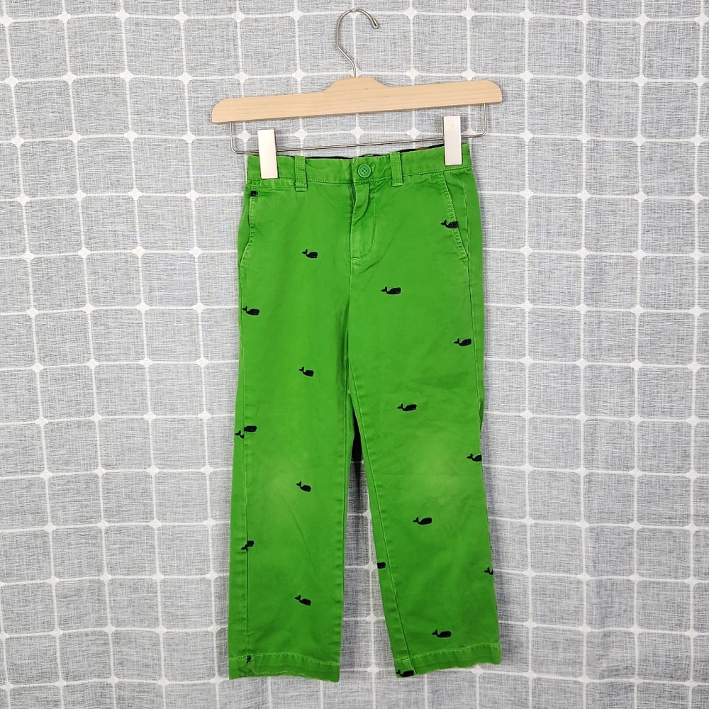 J. Crew Whale Embroidered Chino Pants